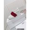 Valentino Heel 9cm platform 3cm Open Disco wedge Sneakers in calfskin White/Crystals Fuchsia 2023