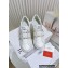 Valentino Heel 9cm platform 3cm Open Disco wedge Sneakers in calfskin White/Denim 2023