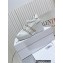 Valentino Heel 9cm platform 3cm Open Disco wedge Sneakers in calfskin White/Denim 2023