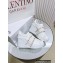 Valentino Heel 9cm platform 3cm Open Disco wedge Sneakers in calfskin White/Denim 2023