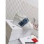 Valentino Heel 9cm platform 3cm Open Disco wedge Sneakers in calfskin White/Denim Blue 2023