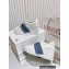 Valentino Heel 9cm platform 3cm Open Disco wedge Sneakers in calfskin White/Denim Blue 2023