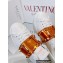 Valentino Heel 9cm platform 3cm Open Disco wedge Sneakers in calfskin White/Gold 2023