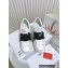 Valentino Heel 9cm platform 3cm Open Disco wedge Sneakers in calfskin White/Black 2023