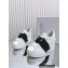 Valentino Heel 9cm platform 3cm Open Disco wedge Sneakers in calfskin White/Black 2023
