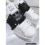 Valentino Heel 9cm platform 3cm Open Disco wedge Sneakers in calfskin White/Black 2023