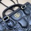 Gucci GG Matelassé mini top handle bag 728309 Black 2023