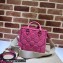 Gucci GG Matelassé mini top handle bag 728309 Fuchsia 2023