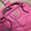 Gucci GG Matelassé mini top handle bag 728309 Fuchsia 2023