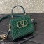 Valentino VSLING micro handbag Green WITH SPARKLING EMBROIDERY 2023