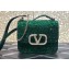 Valentino VSLING Shoulder Small Bag Green WITH SPARKLING EMBROIDERY 2023