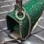 Valentino VSLING Shoulder Small Bag Green WITH SPARKLING EMBROIDERY 2023