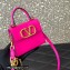 Valentino VSLING micro handbag in Calfskin Fuchsia 2023