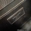 Saint Laurent medium envelope Bag in quilted grain de poudre embossed leather 600185 Black/Silver