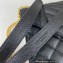 Saint Laurent medium envelope Bag in quilted grain de poudre embossed leather 600185 Black/Gold