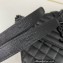 Saint Laurent medium envelope Bag in quilted grain de poudre embossed leather 600185 Black
