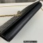Saint Laurent cassandre matelassé carré chain wallet in lambskin 743346 Black/Gold