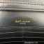 Saint Laurent cassandre matelassé carré chain wallet in lambskin 743346 Black/Gold