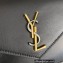 Saint Laurent cassandre envelope chain wallet in smooth leather 743050 Black/Gold