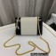 Saint Laurent small kate Bag in smooth and shiny leather 742580 Black/Creamy