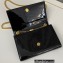 Saint Laurent small kate Bag in smooth and shiny leather 742580 Black/Creamy