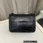 Saint Laurent niki baby Bag in crocodile-embossed leather 633151 Black