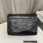 Saint Laurent medium niki Bag in crocodile-embossed leather 633150 Black