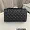 Saint Laurent small envelope Bag in quilted grain de poudre embossed leather 600195 Black