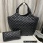 Saint Laurent icare maxi shopping bag in quilted lambskin 698652 Black