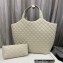 Saint Laurent icare maxi shopping bag in quilted lambskin 698651 Creamy