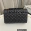 Saint Laurent small envelope Bag in quilted grain de poudre embossed leather 600195 Black/Gold