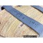 Chloe Sense medium basket bag in raffia Sky Blue