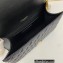 Saint Laurent small envelope Bag in quilted grain de poudre embossed leather 600195 Black/Gold