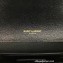 Saint Laurent small envelope Bag in quilted grain de poudre embossed leather 600195 Black/Gold