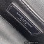 Saint Laurent small envelope Bag in quilted grain de poudre embossed leather 600195 Black/Silver