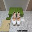 Gucci Heel 14cm platform 4cm pumps with GG studs 740602 White 2023