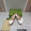 Gucci Heel 14cm platform 4cm pumps with GG studs 740602 White 2023