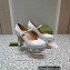 Gucci Heel 14cm platform 4cm pumps with GG studs 740602 White 2023
