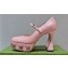 Gucci Heel 14cm platform 4cm pumps with GG studs 740602 Pink 2023