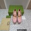 Gucci Heel 14cm platform 4cm pumps with GG studs 740602 Pink 2023
