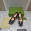 Gucci Heel 14cm platform 4cm pumps with GG studs 740602 Black 2023