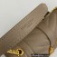 Saint Laurent small envelope Bag in quilted grain de poudre embossed leather 600195 Beige