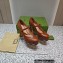 Gucci Heel 14cm platform 4cm pumps with GG studs 740602 Brown 2023
