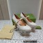 Gucci Heel 14cm platform 4cm pumps with GG studs 740602 Creamy 2023