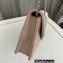 Saint Laurent cassandre matelassé envelope chain wallet in grain de poudre embossed leather 393953/742920/695108 Pink/Silver