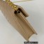 Saint Laurent cassandre matelassé envelope chain wallet in grain de poudre embossed leather 393953/742920/695108 Beige/Gold