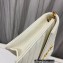 Saint Laurent cassandre matelassé envelope chain wallet in grain de poudre embossed leather 393953/742920/695108 White/Gold