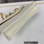 Saint Laurent cassandre matelassé envelope chain wallet in grain de poudre embossed leather 393953/742920/695108 White/Gold
