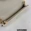 Saint Laurent cassandre matelassé envelope chain wallet in grain de poudre embossed leather 393953/742920/695108 White/Gold