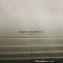 Saint Laurent cassandre matelassé envelope chain wallet in grain de poudre embossed leather 393953/742920/695108 White/Gold
